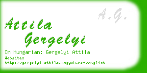 attila gergelyi business card